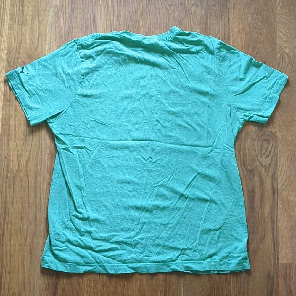 Green Puma Shirt Vintage Large - Picture 5 of 5